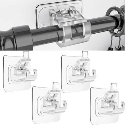 Rods Clips Hook Self Adhesive Pack of 6, 8 & 12