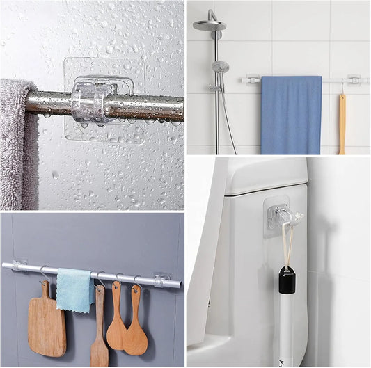 Rods Clips Hook Self Adhesive Pack of 6, 8 & 12
